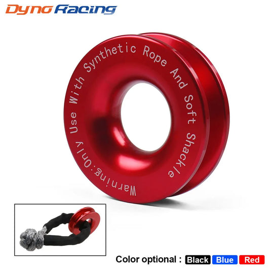 Winch Snatch Recovery Ring for Soft Shackle ATV UTV Rcovery 41000 Lb Trucks Loop Snatch Block off Road Winch Pulley Cable Hook